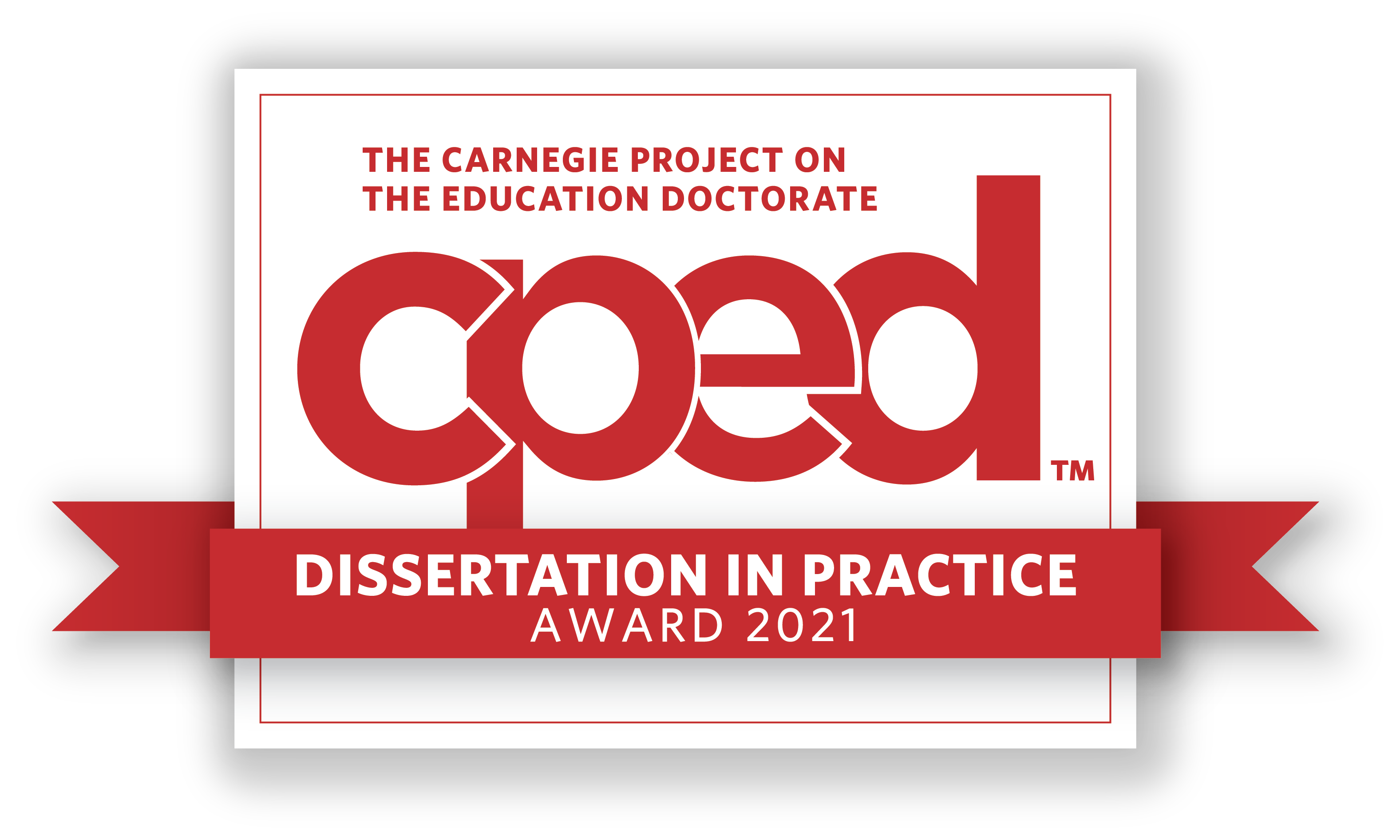 2021 Dissertation in Practice of the Year Award logo